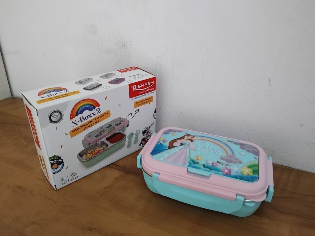 Steel Insulated Lunch Box with Cutlery