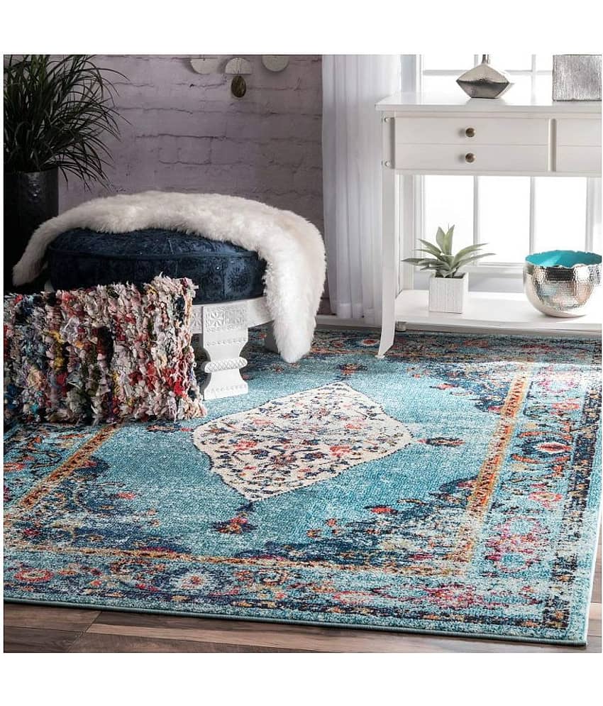 Status Assorted Polyester Carpet Abstract 3x5 Ft