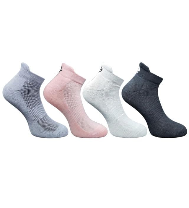 4_Pair Set Unisex Casual Cotton Printed Ankle Length Socks (Multicolor)-PID63490