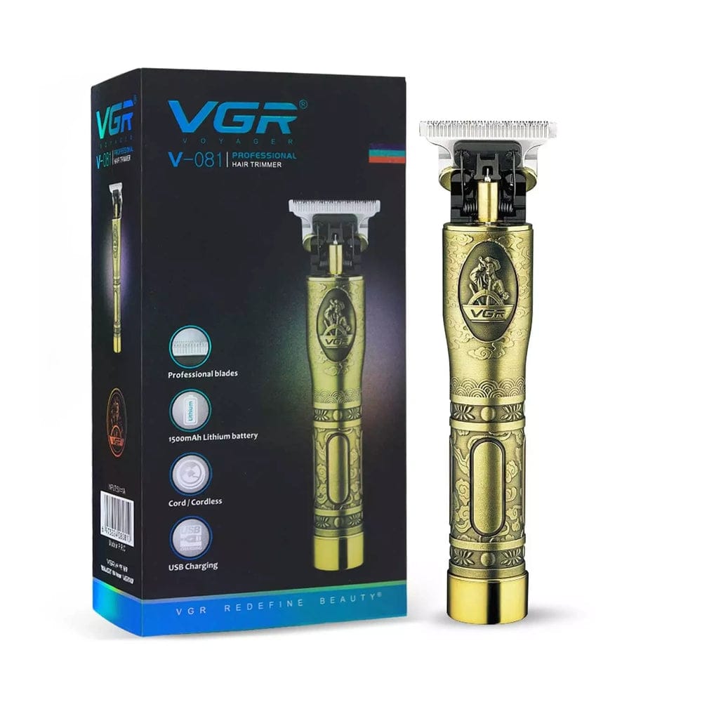 VGR V-081 Gold Mens Hair Trimmer for Salon-Quality (Gold)