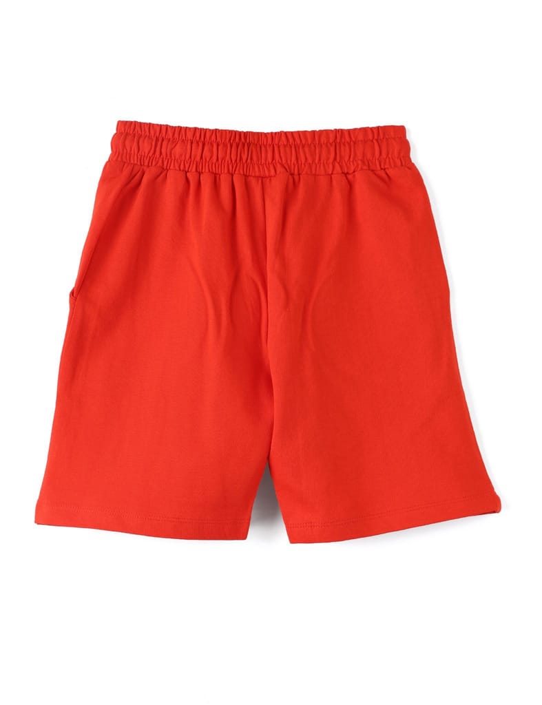 New Kids Boys Shorts Cotton French Terry Fiery Red Classic Car 2025 at ShopCircuit | ONDC