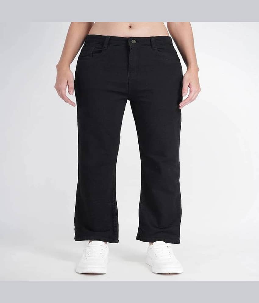 EVYAVAN ENTERPRISE Women's Regular Fit Mid-Rise Jeans ( Black )