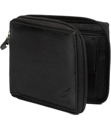 Classic World PU Printed Men's RFID Wallet With 3 Slots For Card ( Black , Pack of 1 )