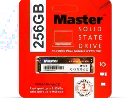 MASTER SSD 256GB M.2 NVME 2280 INTERNAL