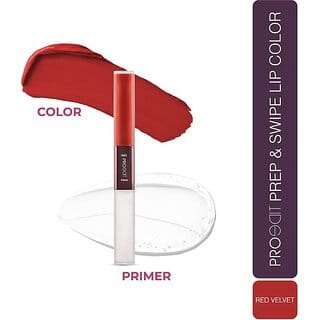 Lotus Make-Up Proedit Prep And Swipe Lip Color With Primer|Smudgeproof|Pl13- Red Velvet (Red Velvet, 6 G)