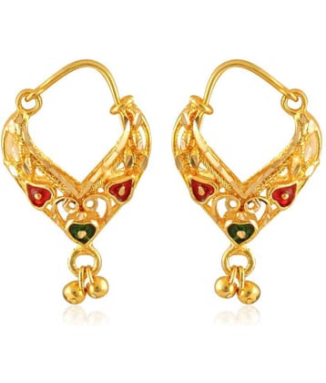 Vighnaharta Traditional wear Gold Plated alloy Clip on Chand Bali for Women and Girls ( Pack of 1 pair Jhumki Earring) {VFJ1393ERG}