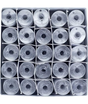 25 Pcs Clear Resin Sewing Machine Bobbins For Any Automatic Sewing Machines (Singer/Usha/Brother/Rajesh)