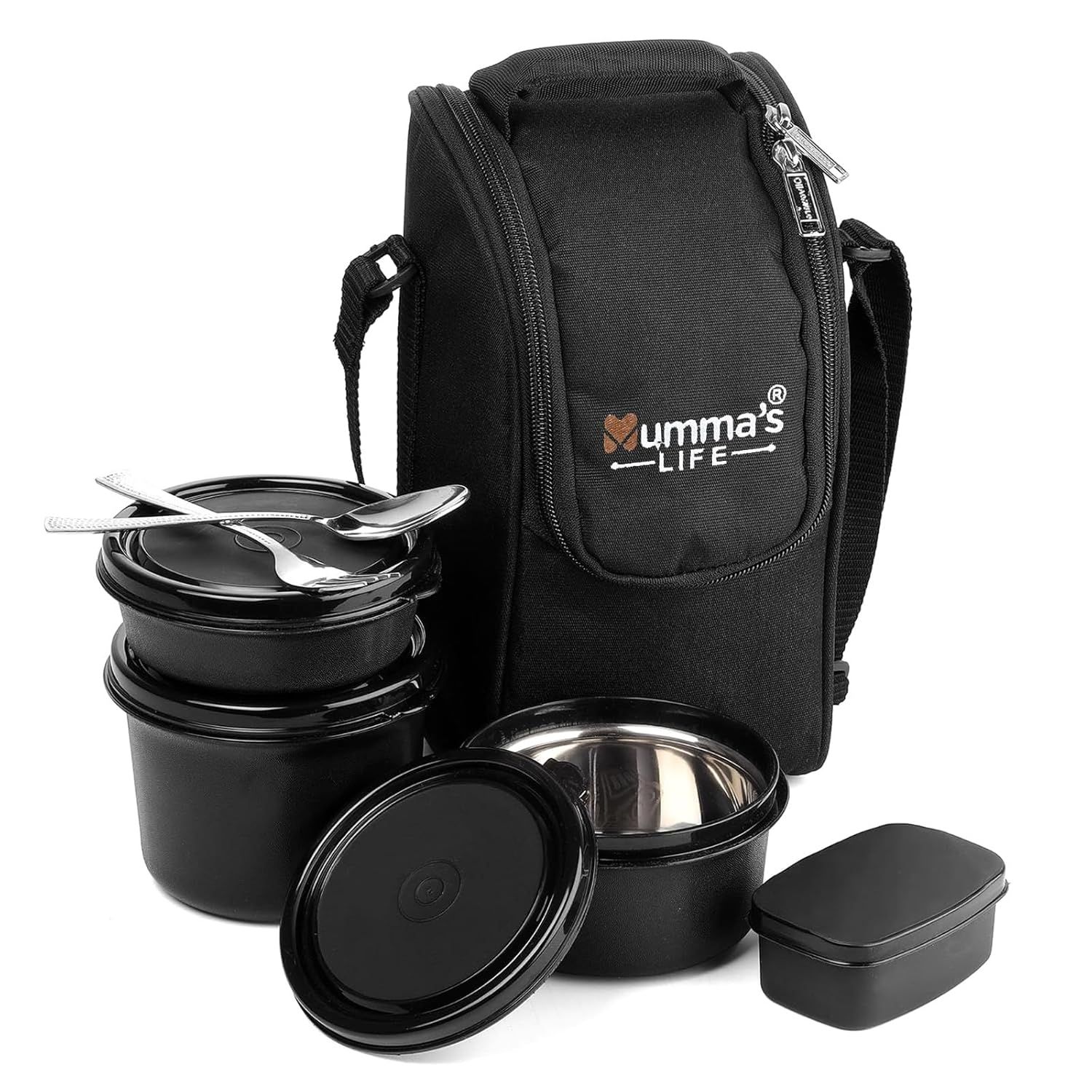 Premium Microwave Safe Lunch Box (Black)