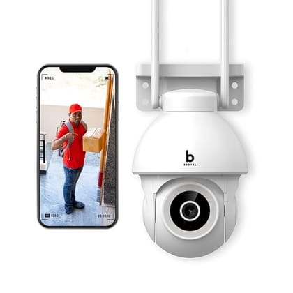 Beetel 4MP 3X Zoom QHD Wi-Fi CCTV Home Security Outdoor Camera|360 Pan Tilt|2-Way Talk|Motion Alert/Tracking|Night Vision|SD Card(Upto 256 GB),Alexa & Google Assnt|Onvif|CCO4