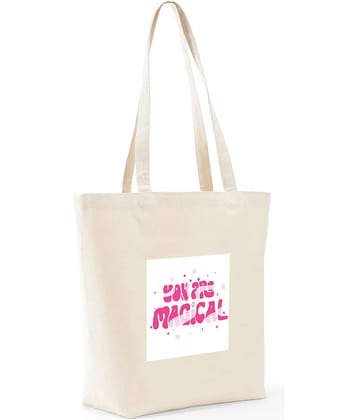 Ajanta Tote Bag Jute Set of 1 ( Off White )