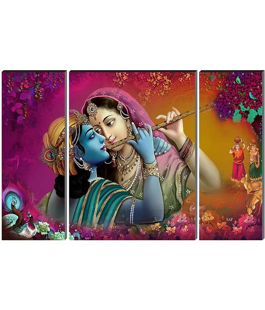 Saf Lord Radha Krishna ji Religious wall hanging MDF Painting