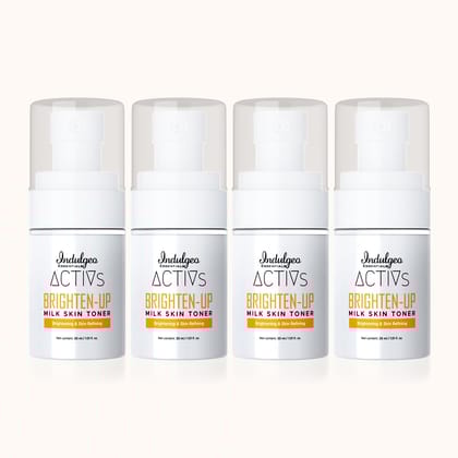 Brighten Up - Milk Skin Toner with Glutathione & Arbutin (Pack of 4)-30mL