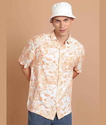 Highlander Viscose Slim Fit Printed Half Sleeves Men's Casual Shirt - Multi ( Pack of 1 )