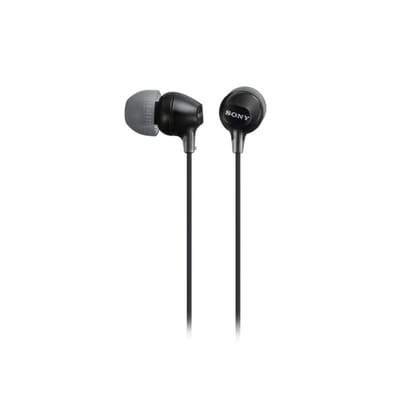 Sony MDR-EX15AP EX Stereo Headphones with Mic (Black) Black / Standard
