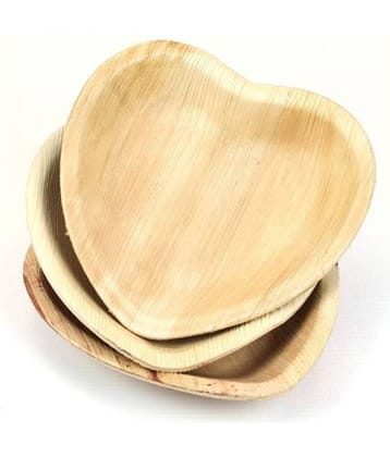 Agri Club Areca Leaves 6.5 Inch Heart Shape Disposable Bowl (Set of 25)