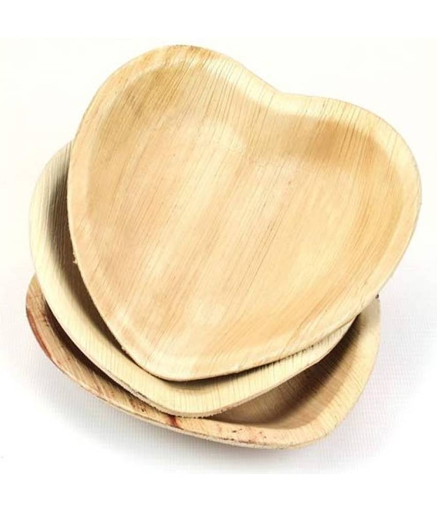 Agri Club Areca Leaves 6.5 Inch Heart Shape Disposable Bowl (Set of 25)