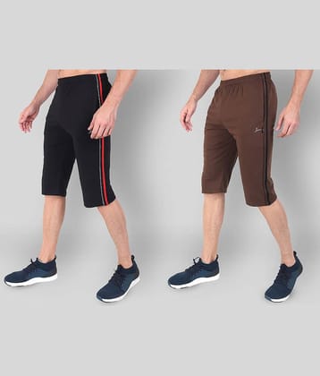 Zeffit - Multi Cotton Blend Men's Three-Fourths ( Pack of 2 )