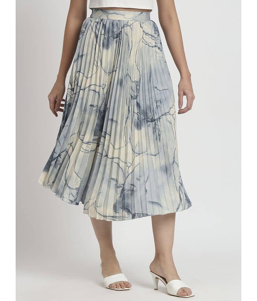 ZWERLON Grey Crepe Women's A-Line Skirt ( Pack of 1 )