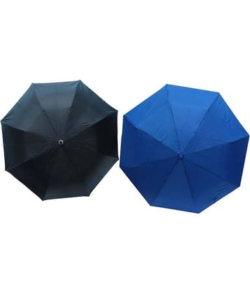Arip Black & Navy Blue 3 Fold Umbrella (Pack of 2)