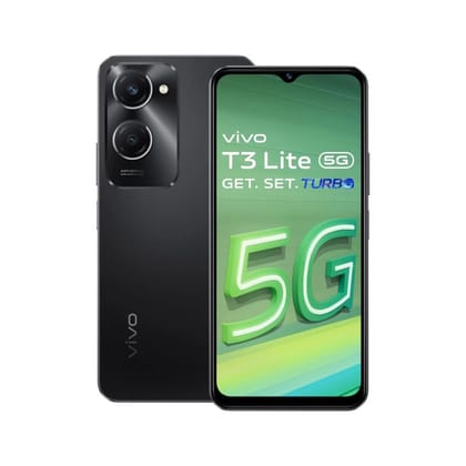 Vivo T3 Lite 5G Smartphone (Majestic Black, 6GB Ram 128GB Storage)