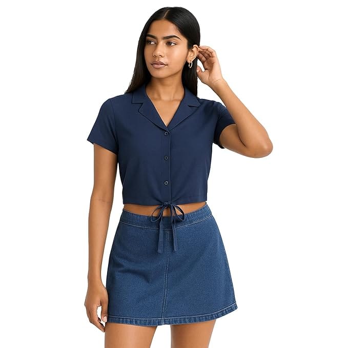 EqualLife Crop Top Shirts for Women-Soft Breathable - EQCT900101