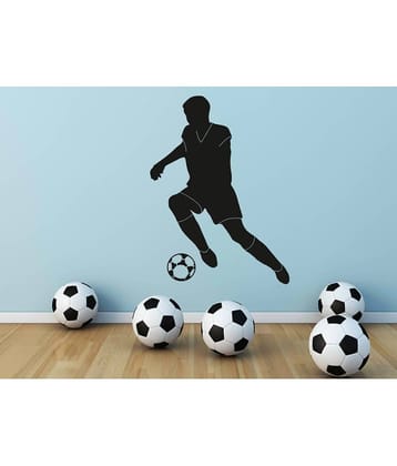 Decor Villa Playing Football Vinyl Wall Stickers