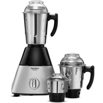 Maharaja Whiteline MX-226 Infinimax HD 1000W Mixer Grinder (3 Jars, Black, Grey)
