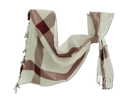 Dhaga Vishwas Ka Premium Handloom Stole White Red