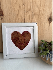 Heart-Shaped Rose Petal Pressed Flower Frame  Keepsake Gift for Valentines, Weddings & Mothers Day