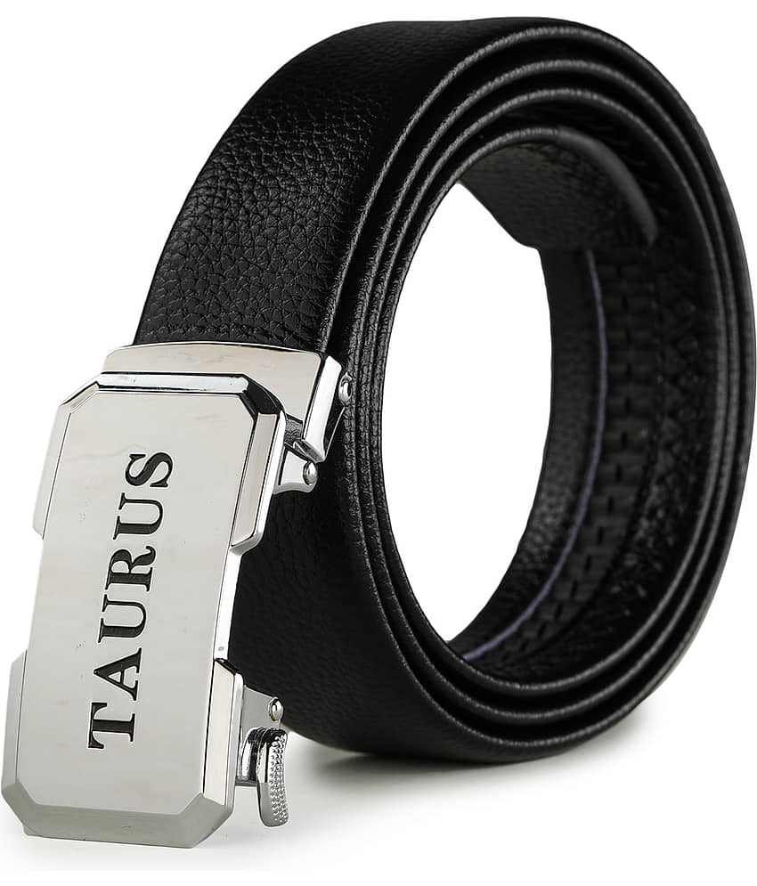 Loopa Black PU Casual Belt Pack of 1