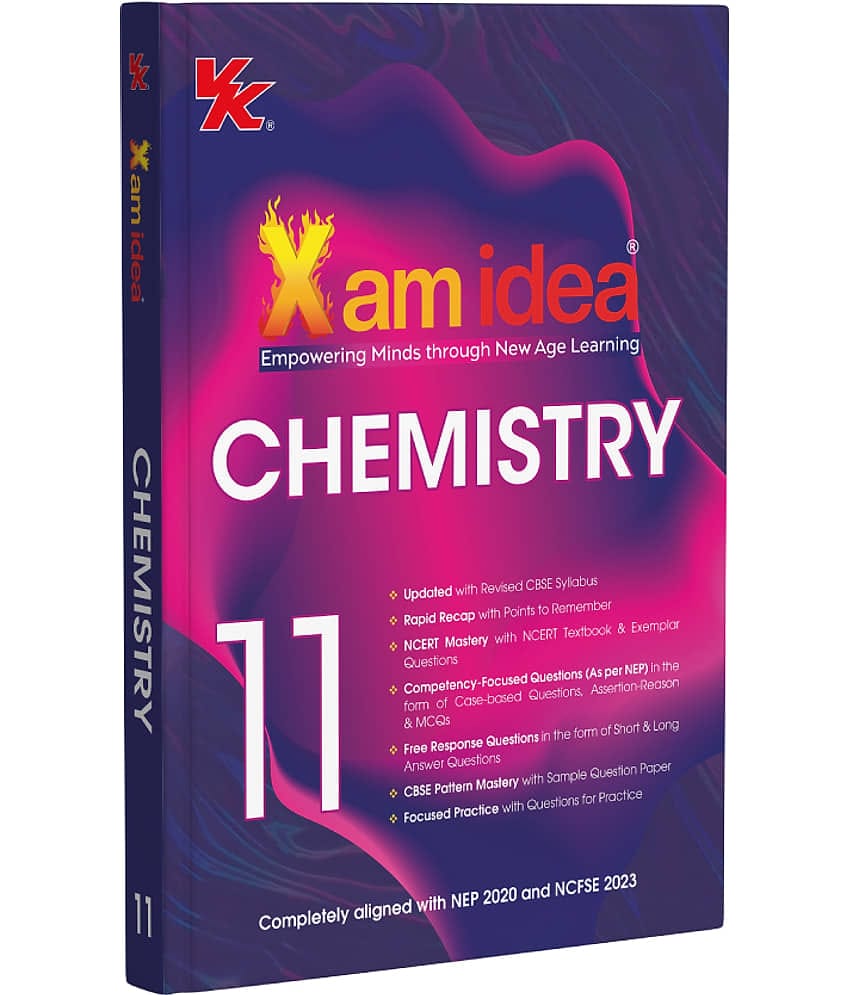 Xam idea Class 11 Chemistry (2025-26) | Latest CBSE Syllabus | Rapid Recaps & Pattern Mastery| Competency-Focused and Free Response Qs