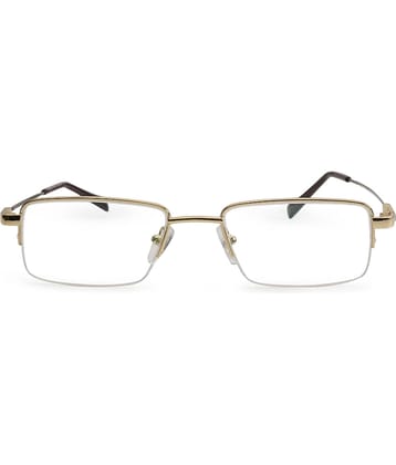 Redex Gold Rectangular Eyeglass Frame ( Pack of 1 )
