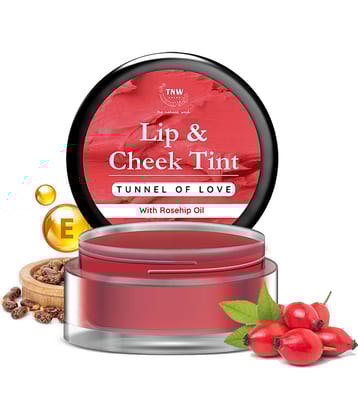 TNW - The Natural Wash Tunnel Of Love Lip & Cheek Tint With Rosehip Oil For Natural Makeup Look, 5G