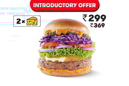 Cheese Blast Veggienator Burger