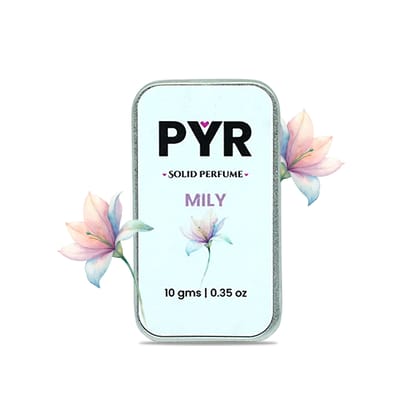 PYR Mily Solid Perfume  10g | Soft Floral Musky Fragrance | Long-Lasting