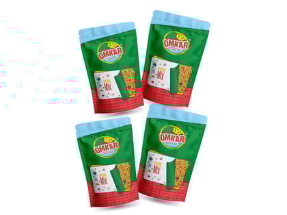 Omkar Snacks | Golden Mix - 150 gms - Pack of 4 I Healthy Traditional snacks with 50% less oil | No Added Preservatives | Spicy - Crunchy - Chatpata - Savoury - Namkeen | Omkar Snacks | Golden Mix - 150 gms - Pack of 4 I Healthy Traditional snacks with 50% less oil | No Added Preservatives | Spicy - Crunchy - Chatpata - Savoury - Namkeen |