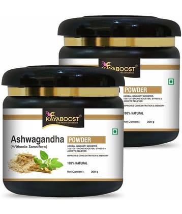 KAYABOOST Organic Ashwagandha Powder - 200 g, Pack of 2 (400 g)