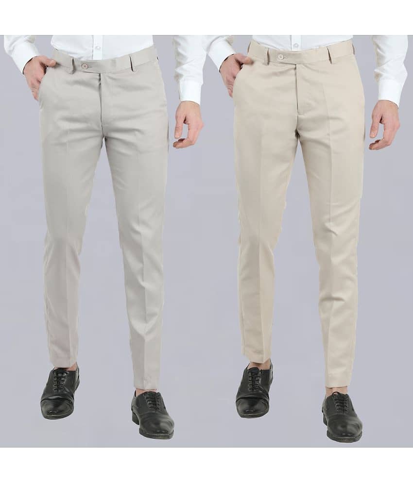 VEI SASTRE Multicolored Slim Formal Trouser ( Pack of 1 )