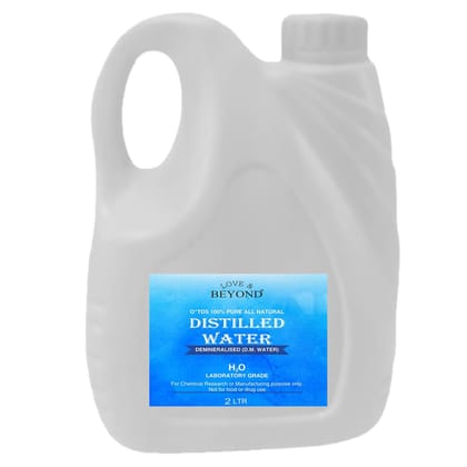 Harrods Distilled Water - Laboratory Grade Certified - Demineralised Purification Softener DM Water for Soap and Cosmetics, batteries, car, Ironing, 2 L
