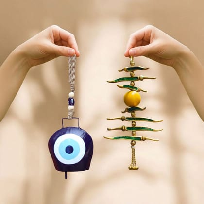 Nimbu-Mirchi & Evil Eye Bell Combo-Without GiftBox