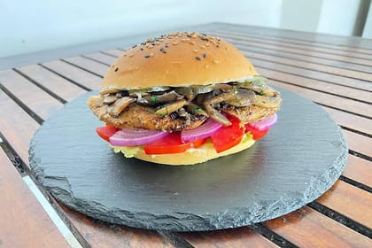 Herbed Chicken & Mushroom Burger