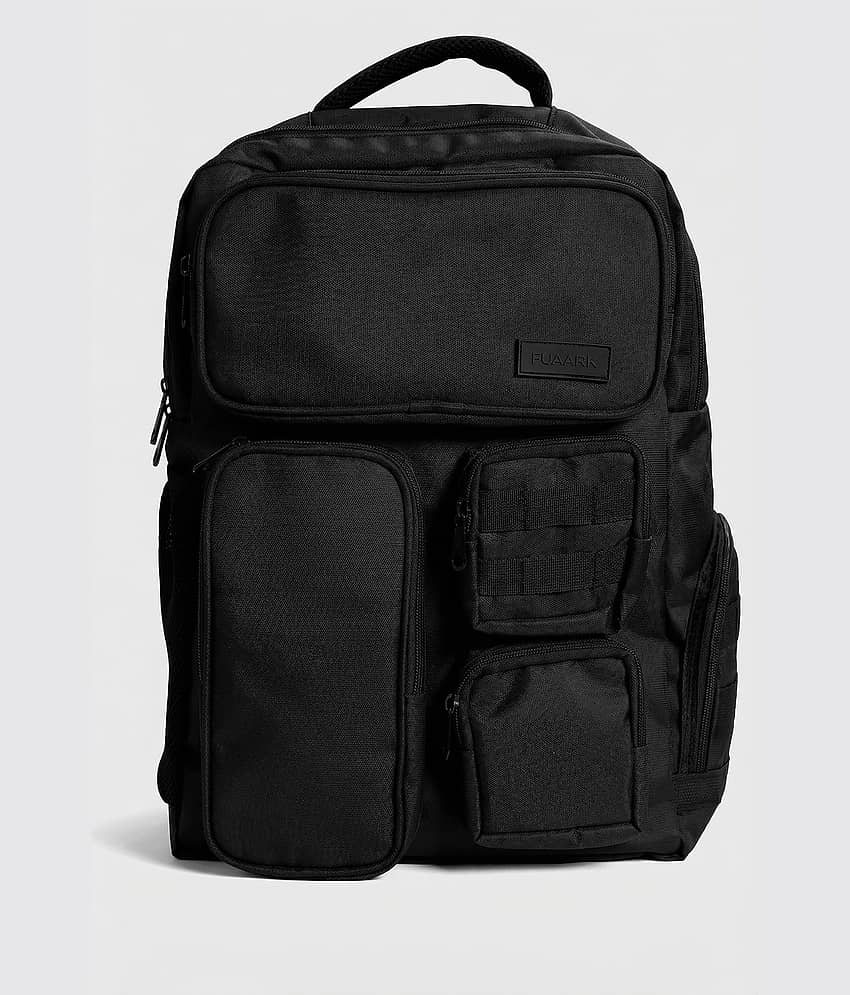 Fuaark 30 Ltrs Polyester Backpack *For Men & Women ( Black )