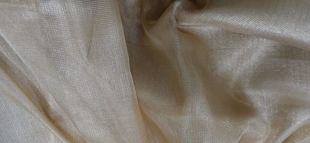 Golden Tissue Brocade Fabric
