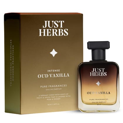 Just Herbs Intense Oud Vanilla EDP Perfume for Men Long Lasting Fragrance - 50 ml Just Herbs Intense Oud Vanilla EDP Perfume for Men Long Lasting Fragrance - 50 ml - 50 ml (Pack of 1)