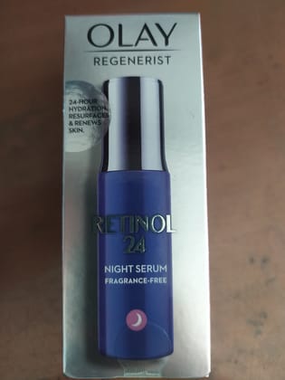 Olay Regenerist 24-hour Hydration. Resurfaces & renews Skin. Retinol 24 Night serum Fragrance-free 
