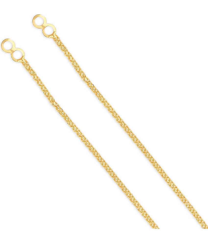 Vighnaharta - Golden Ear Chain Earrings ( Pack of 1 )