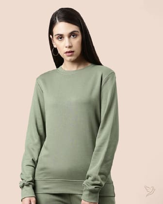 Sweat Shirt - Olive-S / Olive