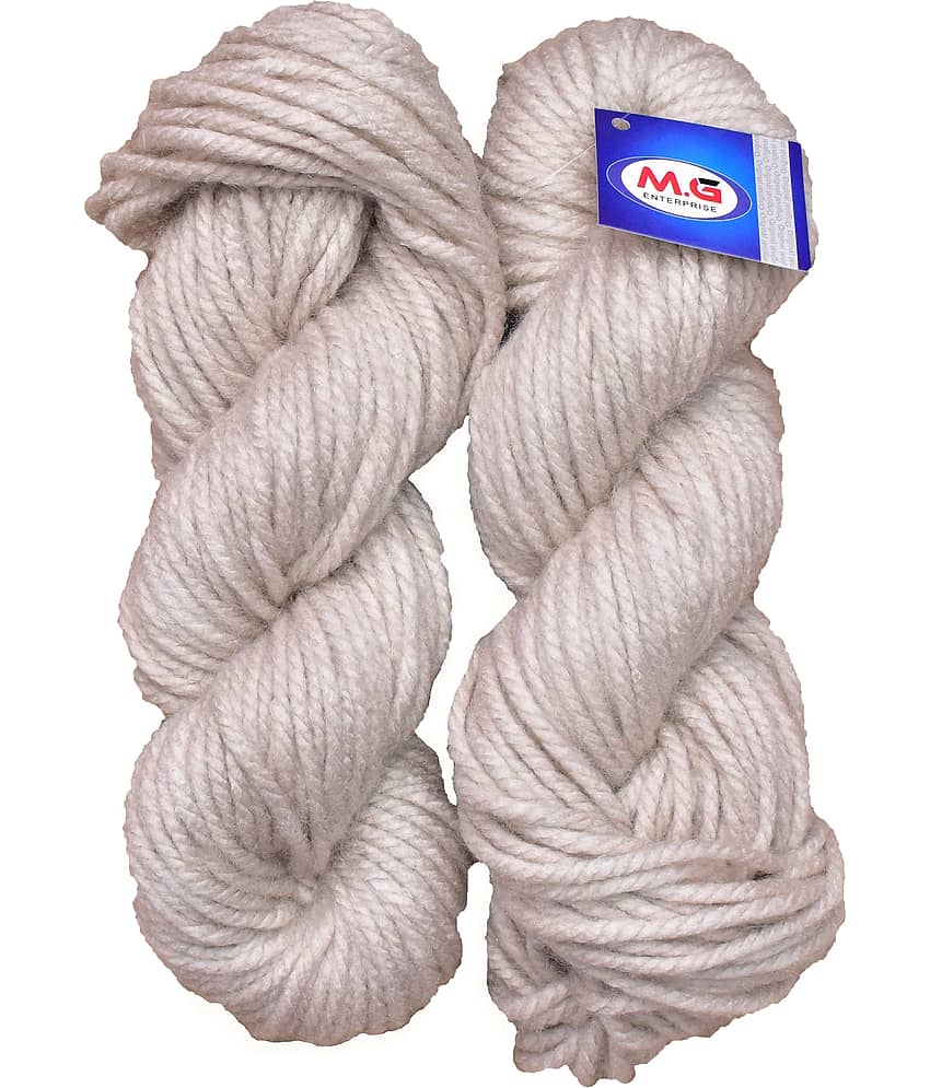 JP Light Skin (200 gm) Knitting Yarn Thick Chunky Wool Hank Hand knitting wool / Art Craft soft fingering crochet hook yarn, needle knitting yarn thread dyed.