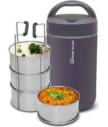 Jaypee Plus Hottline 4 Stainless Steel Electric Lunch Box 4 - Container ( Pack of 1 )