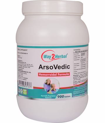 Way2Herbal Arsovedic Tablet 900 No.S Pack of 1